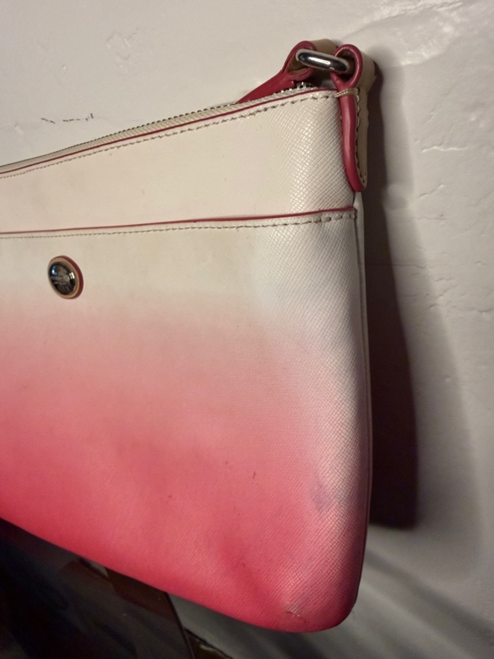Coach Ombre Pink and Cream Crossbody Bag - Picture 3 of 5